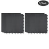 0.5in THICK GYM FLOORING INTERLOCKING FLOOR MATS TILES EVA SOFT FOAM MAT BLACK Netuera
