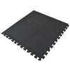 0.5in THICK GYM FLOORING INTERLOCKING FLOOR MATS TILES EVA SOFT FOAM MAT BLACK Netuera