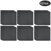 0.5in THICK GYM FLOORING INTERLOCKING FLOOR MATS TILES EVA SOFT FOAM MAT BLACK Netuera