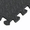 0.5in THICK GYM FLOORING INTERLOCKING FLOOR MATS TILES EVA SOFT FOAM MAT BLACK Netuera