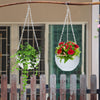 Netuera Hanging Flower Pots Garden Fence Balcony Basket Plant Pot Planter Decor