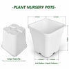 1/2/3/5 Gallon Plastic Grow Pots Plant Bonsai Square Garden Container 10 Pack US Netuera