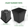 2/3/5 Gallon Plastic Grow Pots Plant Bonsai Square Garden Container 10 Pack Netuera