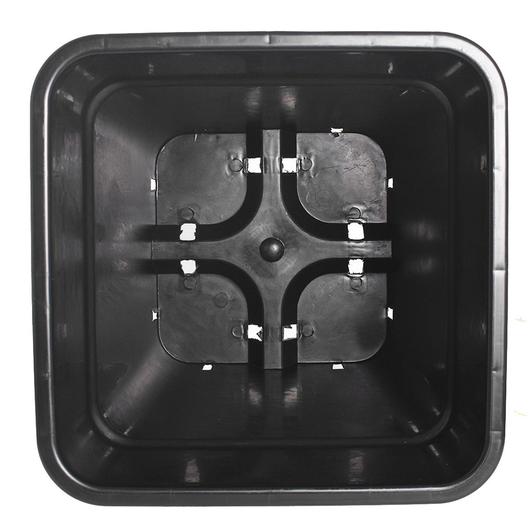 2/3/5 Gallon Plastic Grow Pots Plant Bonsai Square Garden Container 10 Pack Netuera