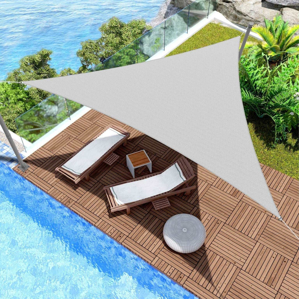 2 Pack Equilateral Triangle Sun Shade Sail Outdoor Garden Patio Pool Canopy Top Netuera