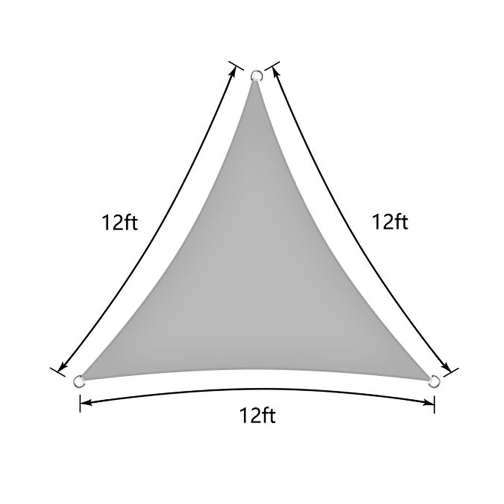 2 Pack Equilateral Triangle Sun Shade Sail Outdoor Garden Patio Pool Canopy Top Netuera