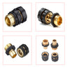 3/4' Garden Hose Quick Connect Water Hose Fit Brass Female Male Connector Set US Netuera