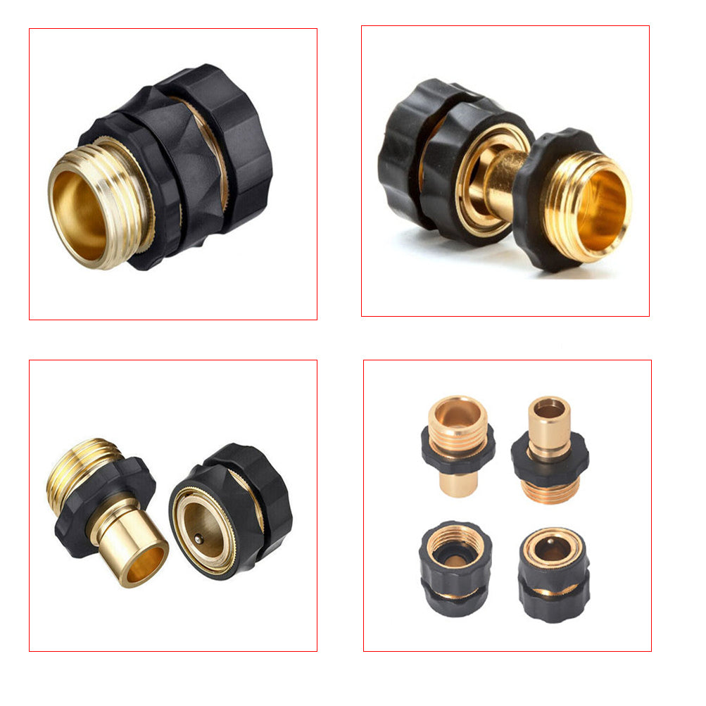 3/4' Garden Hose Quick Connect Water Hose Fit Brass Female Male Connector Set US Netuera