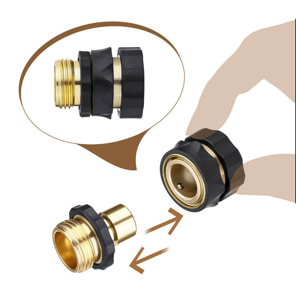 3/4' Garden Hose Quick Connect Water Hose Fit Brass Female Male Connector Set US Netuera