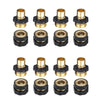 3/4' Garden Hose Quick Connect Water Hose Fit Brass Female Male Connector Set US Netuera