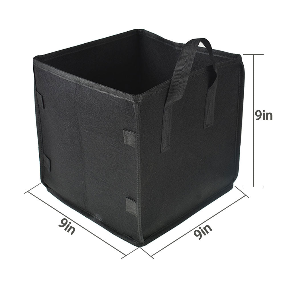 5-Pack Square Grow Bags Thick Fabric Planting Pots with Handles for Garden Netuera