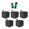 5-Pack Square Grow Bags Thick Fabric Planting Pots with Handles for Garden Netuera
