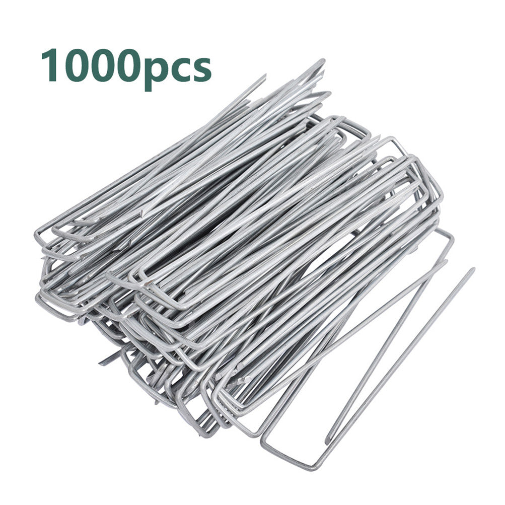 6 inch Landscape Sod Staples Sturdy Garden Stakes Weed Barrier Fabric Pins US Netuera