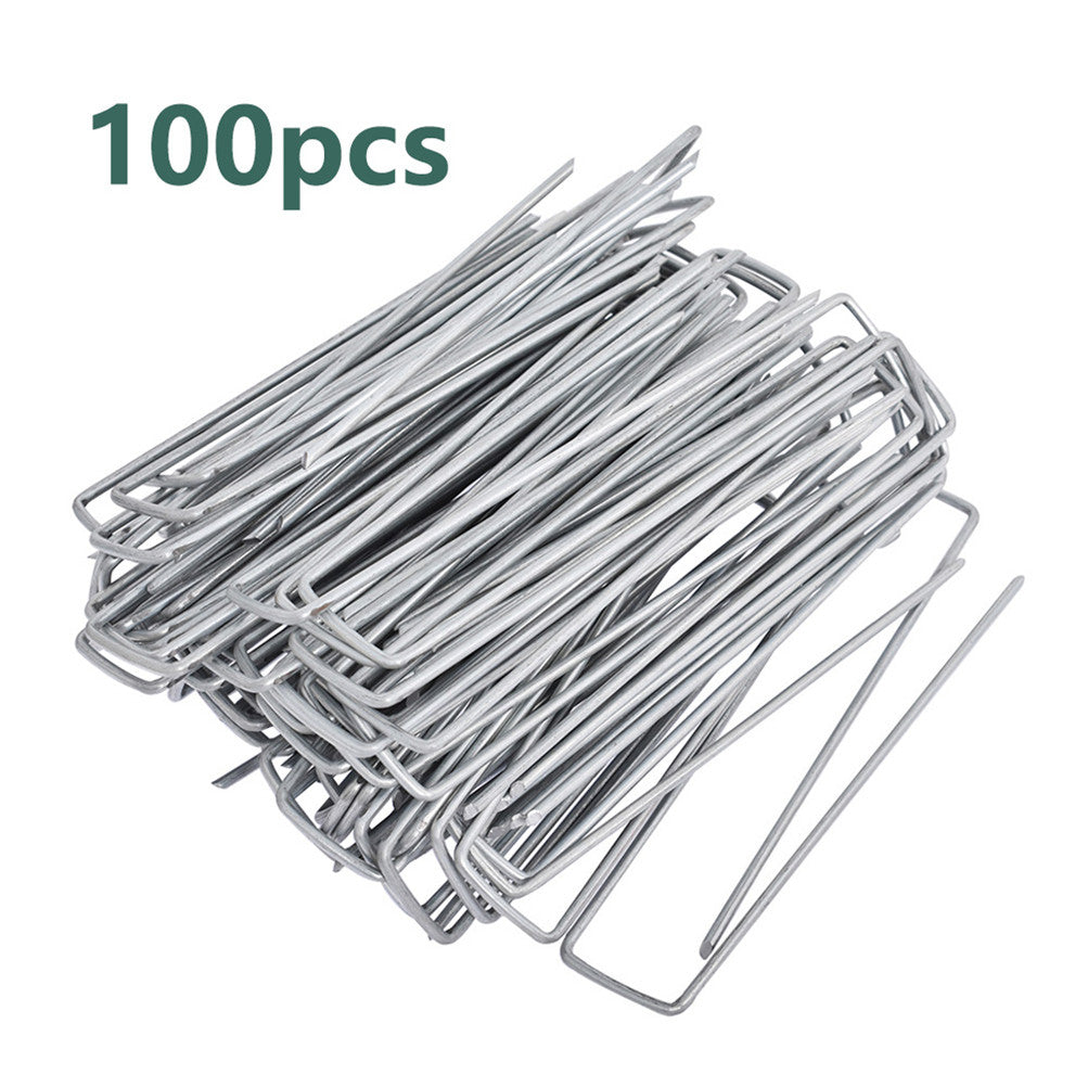 6 inch Landscape Sod Staples Sturdy Garden Stakes Weed Barrier Fabric Pins US Netuera