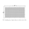 Black 50% UV Proof Sunshade Cloth For Garden Flower Plant Cover Greenhouse Barn Netuera