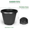 Black Trade Gallon Root Garden Container Premium Nursery Pots Netuera