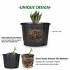 Black Trade Gallon Root Garden Container Premium Nursery Pots Netuera