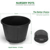 Black Trade Gallon Root Garden Container Premium Nursery Pots Netuera