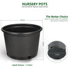 Black Trade Gallon Root Garden Container Premium Nursery Pots Netuera