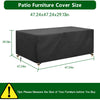 Garden Patio Outdoor Furniture Cover Chair Table Covers Rectangular Waterproof Netuera