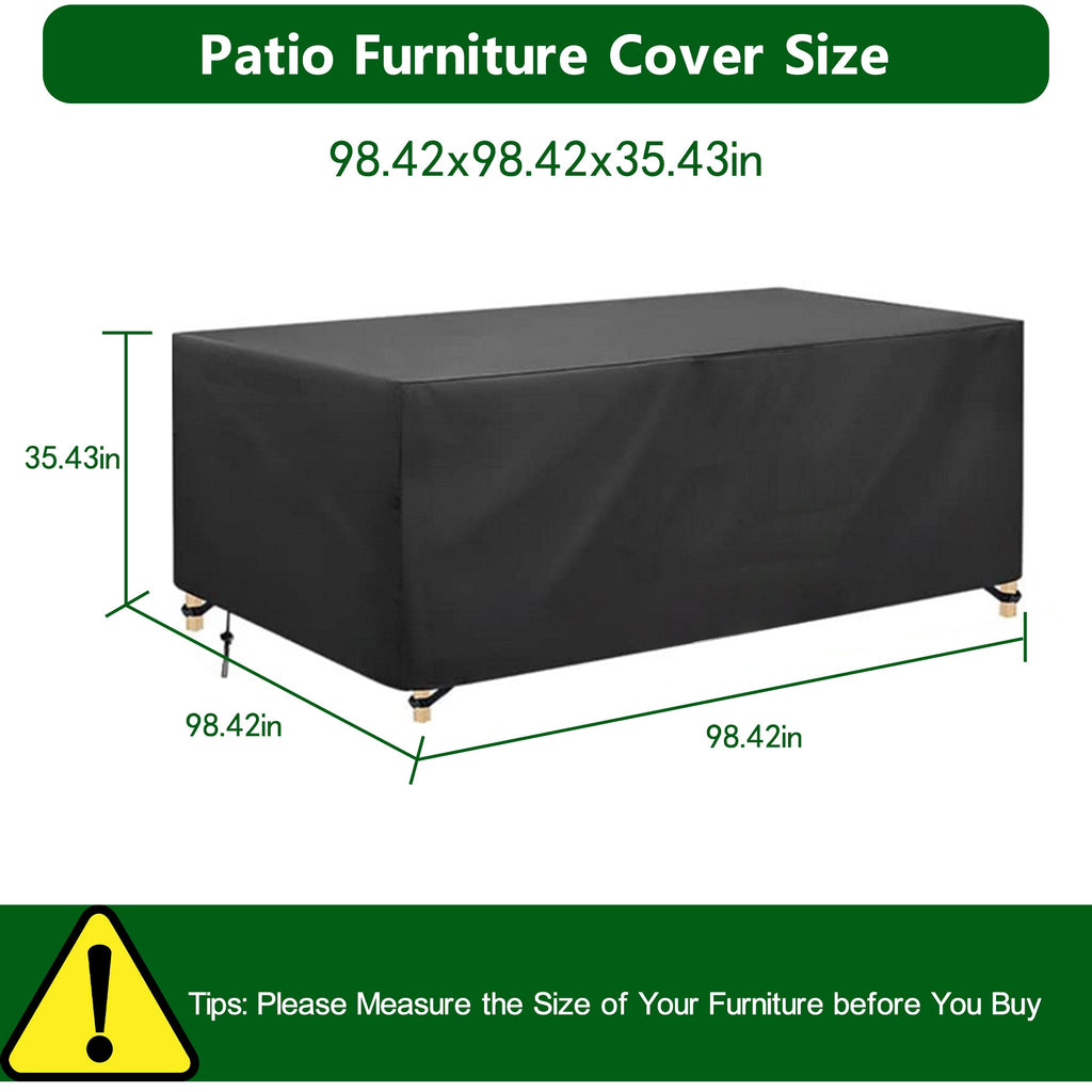 Garden Patio Outdoor Furniture Cover Chair Table Covers Rectangular Waterproof Netuera