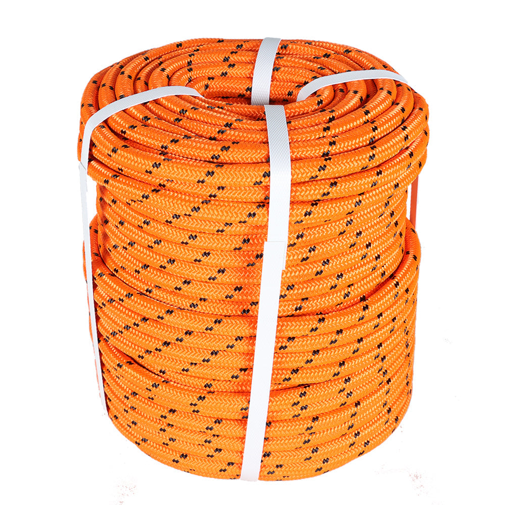 Netuera 1/2" x 150' Rope Double Braid Polyester Arborist Tree Climbing Rope Nylon Polyes Netuera