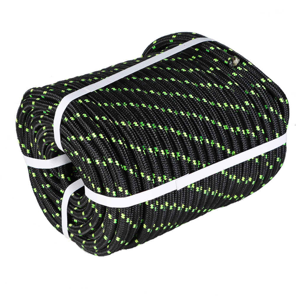 Netuera 1/2"x200'Double Braid Polyester Rope Sling 5500Lbs Breaking Strength For Rigging Netuera