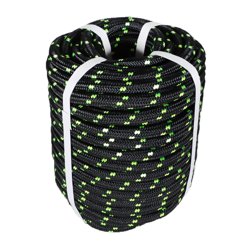 Netuera 100FT Double Braid Polyester Rope Rigging Rope 1/2" 5500lbs Breaking Strength Netuera