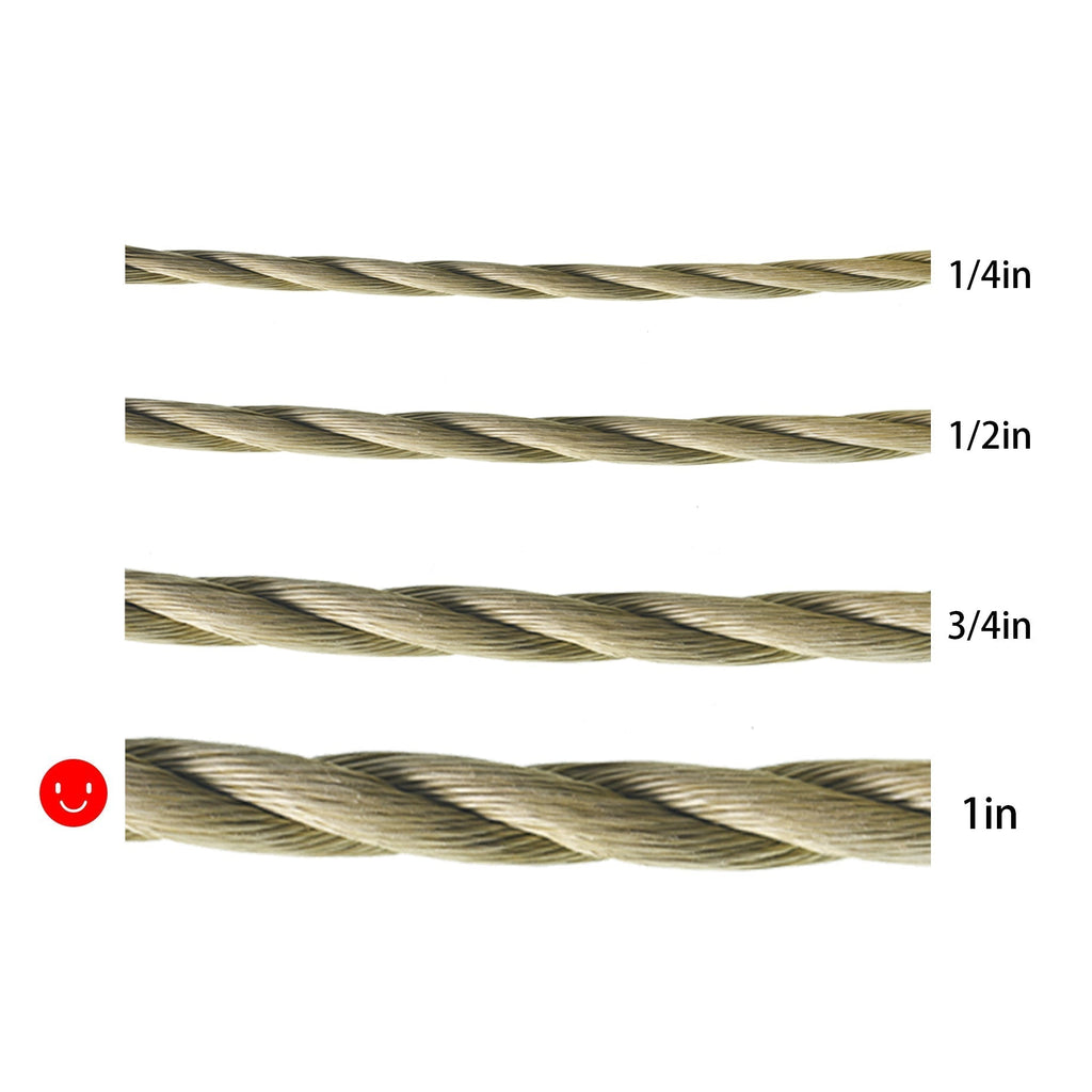 Netuera 100ft Natural Manila Rope 3 Strand Dock Cordage Farm Fitness Nautical Crafts Netuera