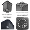 Netuera 10PCS 7 Gallon Black Plastic Plant Nursery Garden Label Pot Marker Garden Stake Netuera