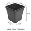 Netuera 10PCS 7 Gallon Black Plastic Plant Nursery Garden Label Pot Marker Garden Stake Netuera