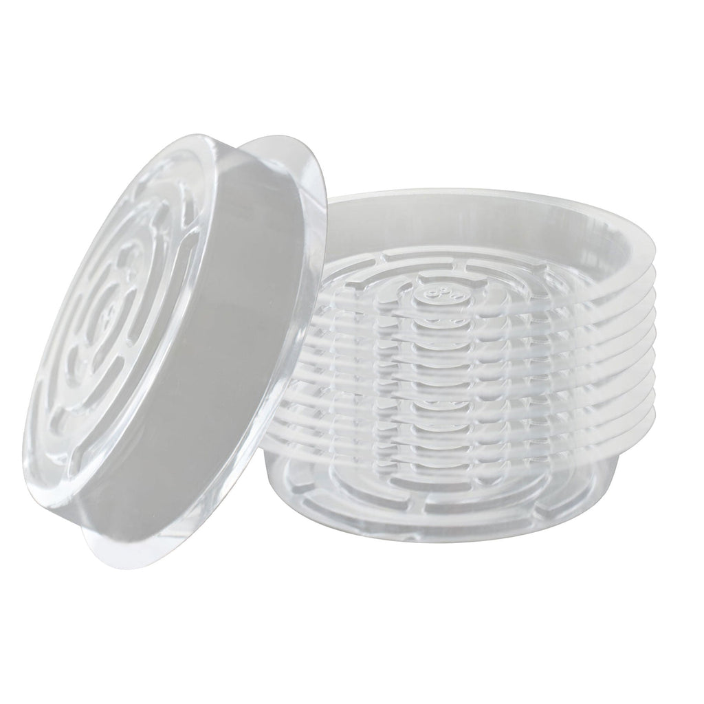 Netuera 10PCS&8In  Clear Thick Plastic Heavy Duty Sturdy Plant Saucer Drip Trays Fit for pot Netuera