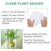 Netuera 10PCS&8In  Clear Thick Plastic Heavy Duty Sturdy Plant Saucer Drip Trays Fit for pot Netuera