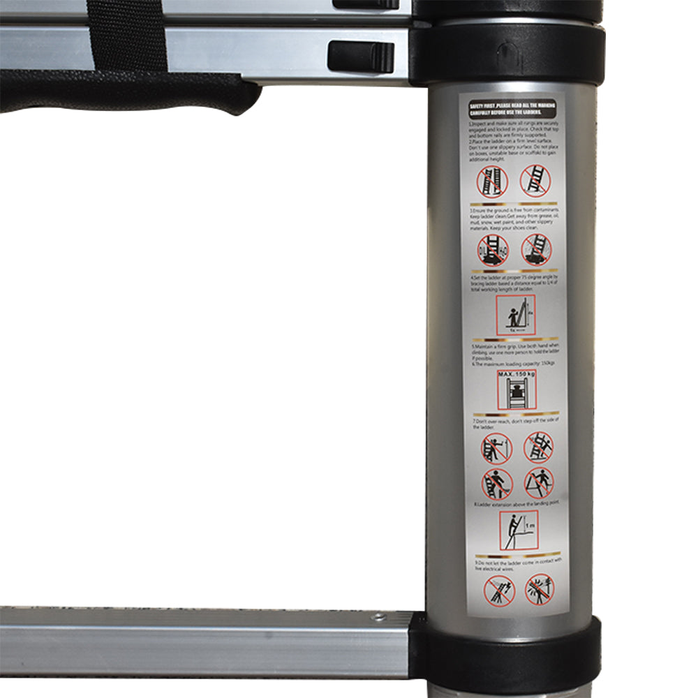 Netuera 14.5FT Folding Telescopic Extension Ladder Aluminum Alloy Extendable Lightweight Netuera