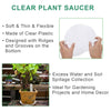 Netuera 15 PCS 5*6"+5*8"+5*10" Clear Thick Plastic Heavy Duty Sturdy Plant Saucer Drip Trays Fit for pot Netuera