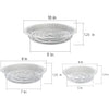 Netuera 15 PCS 5*6"+5*8"+5*10" Clear Thick Plastic Heavy Duty Sturdy Plant Saucer Drip Trays Fit for pot Netuera