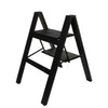 Netuera 2-Step Black Folding Ladder,Capacity 330lb Folding Non Slip Small Stool Ladders Netuera