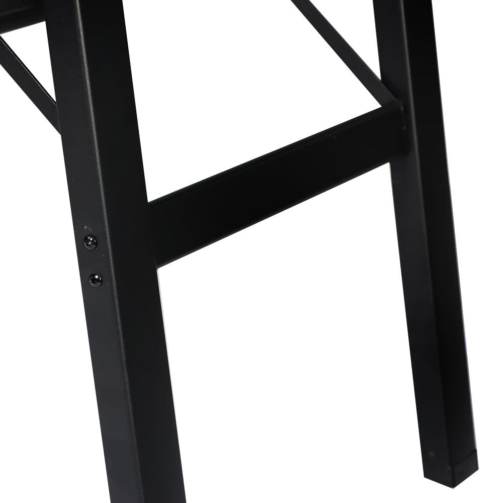 Netuera 2-Step Black Folding Ladder,Capacity 330lb Folding Non Slip Small Stool Ladders Netuera