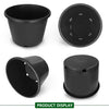 Netuera 25 Gallon Black Plastic Plant Nursery Pot Container Seed Grow Flower Garde Netuera