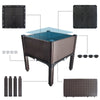 Netuera 2PCS Elevated Plastic Raised Garden Bed Planter Kit for Flower Vegetable Grow Netuera