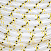 Netuera 3/4 "x 150' 24 Strand Braided Rope (White, Yellow, Black) 44 KN Netuera