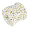 Netuera 3/4 "x 150' 24 Strand Braided Rope (White, Yellow, Black) 44 KN Netuera