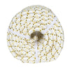 Netuera 3/4 "x 150' 24 Strand Braided Rope (White, Yellow, Black) 44 KN Netuera
