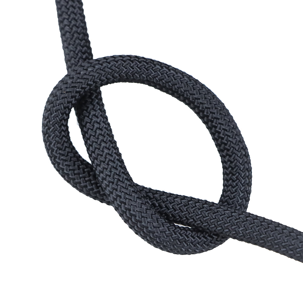 Netuera 3/8 "x 100'high strength polyester rope, maximum tension: 3520lbs Black Netuera