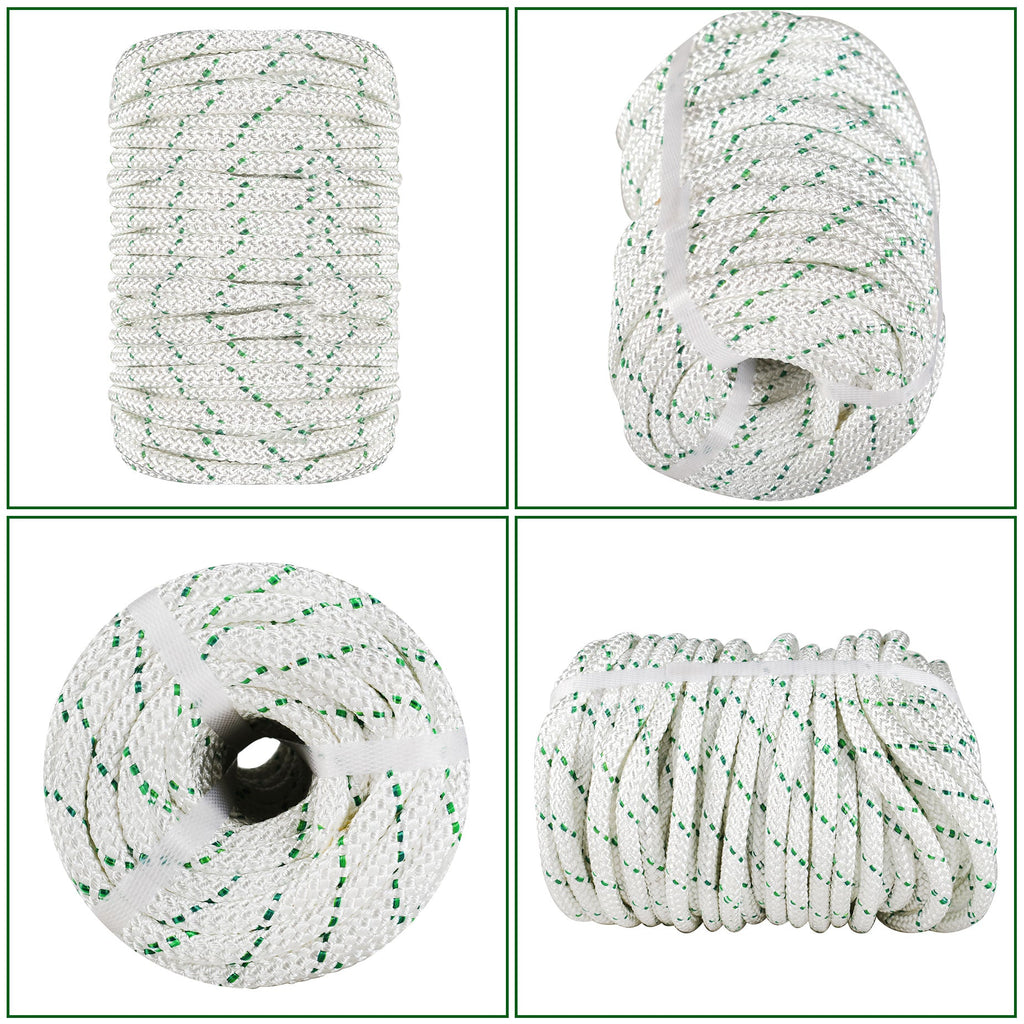 Netuera 3/8" x 200' Arborist Bull Rope Tree Rigging Pulling Line Arbor Utility Polyester Netuera
