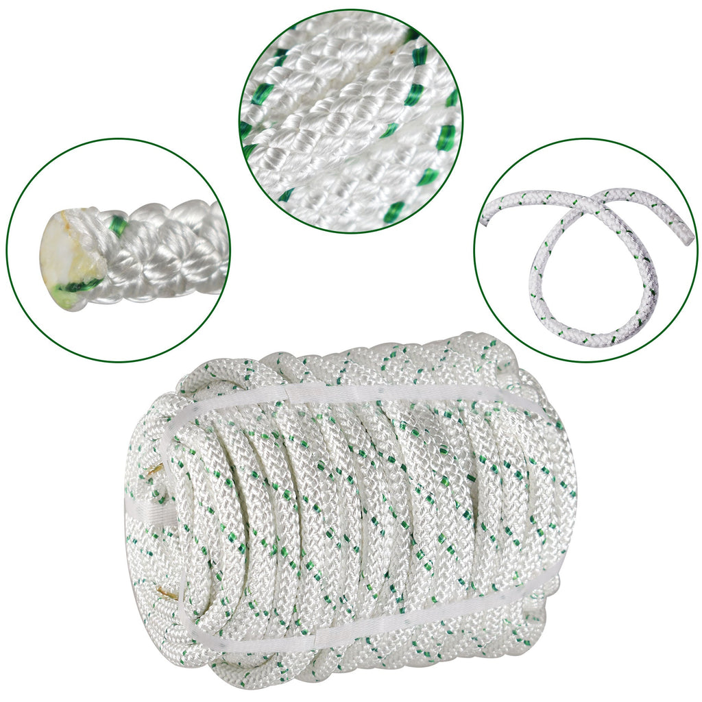 Netuera 3/8" x 200' Arborist Bull Rope Tree Rigging Pulling Line Arbor Utility Polyester Netuera