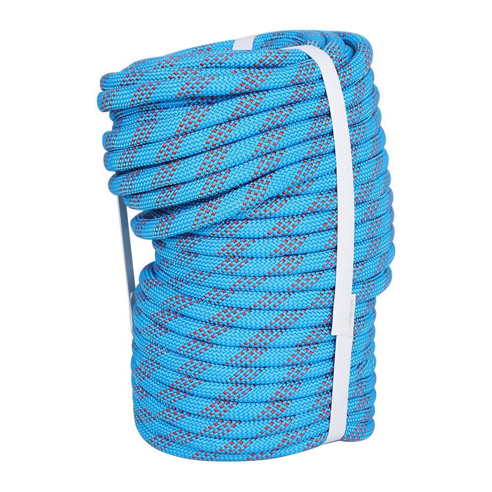Netuera 3/8 "x100 ' Braided Rope Lightweight High Strength 3520 lbs Rigging Rope Blue & Red Netuera