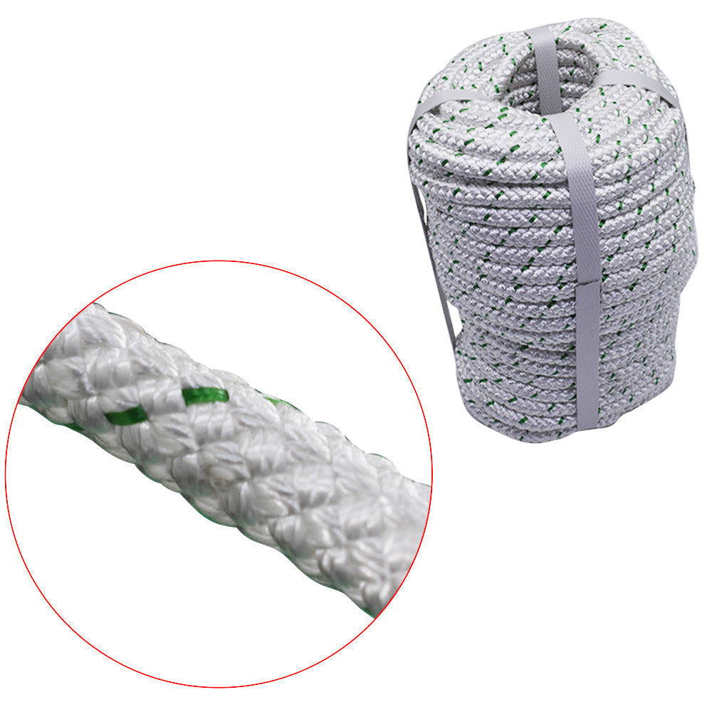 Netuera 3/8"x100' Double Braid Polyester Rope 4800Lbs Heavy Duty Rope Swing Climb Knot Netuera