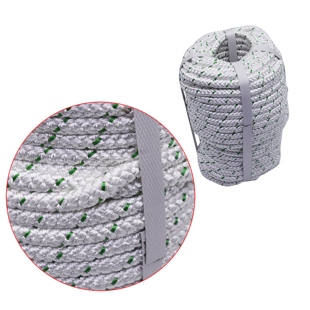 Netuera 3/8"x100' Double Braid Polyester Rope 4800Lbs Heavy Duty Rope Swing Climb Knot Netuera