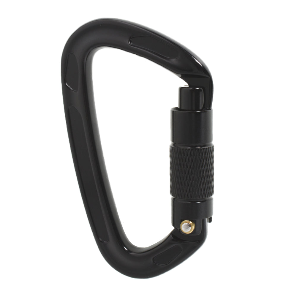 Netuera 3 Pcs 25KN D Aluminum Locking Aluminum Carabiner Rock Climb Carabiners Clip Netuera